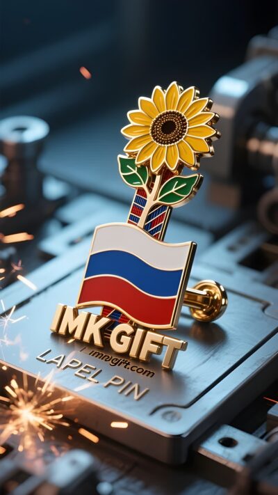 in991-Зажим-для-галстука-Подсолнух-флаг-сердечко-который-никогда-не-померкнет