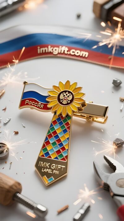 in984-Зажим-для-галстука-в-виде-подсолнуха-и-трехцветный-флаг-свет-веры-который-никогда-не-померкнет